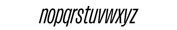 FLArtGrotesk TightRegularItalic Font LOWERCASE