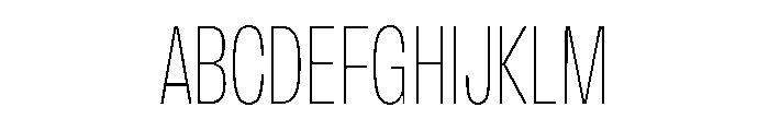 FLArtGrotesk TightThin Font UPPERCASE