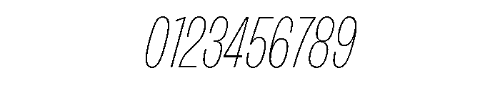FLArtGrotesk TightThinItalic Font OTHER CHARS