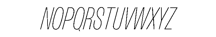FLArtGrotesk TightThinItalic Font UPPERCASE