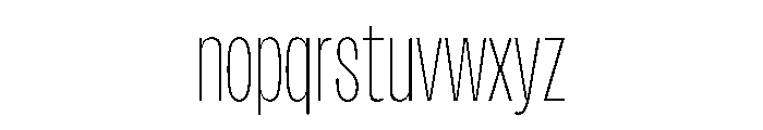 FLArtGrotesk TightThin Font LOWERCASE