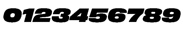 FLArtGrotesk WideBlackItalic Font OTHER CHARS
