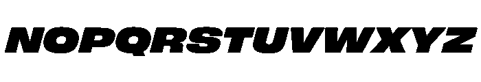 FLArtGrotesk WideBlackItalic Font UPPERCASE