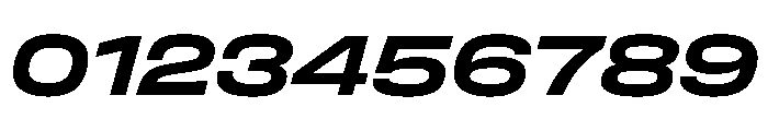 FLArtGrotesk WideBoldItalic Font OTHER CHARS