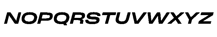 FLArtGrotesk WideBoldItalic Font UPPERCASE