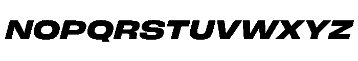 FLArtGrotesk WideDarkItalic Font UPPERCASE