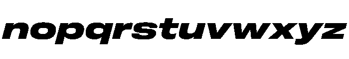 FLArtGrotesk WideDarkItalic Font LOWERCASE