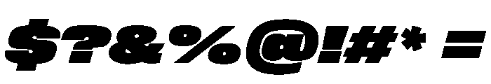 FLArtGrotesk WideDenseItalic Font OTHER CHARS