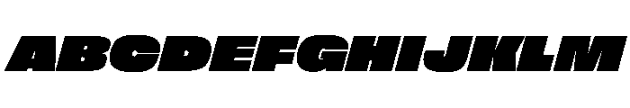 FLArtGrotesk WideDenseItalic Font UPPERCASE