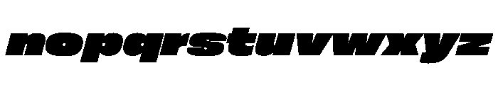 FLArtGrotesk WideDenseItalic Font LOWERCASE