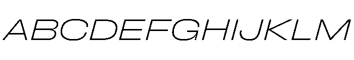 FLArtGrotesk WideFineItalic Font UPPERCASE