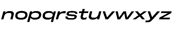 FLArtGrotesk WideMediumItalic Font LOWERCASE