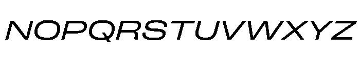 FLArtGrotesk WideRegularItalic Font UPPERCASE