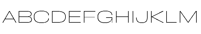 FLArtGrotesk WideThin Font UPPERCASE