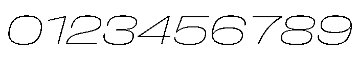 FLArtGrotesk WideThinItalic Font OTHER CHARS