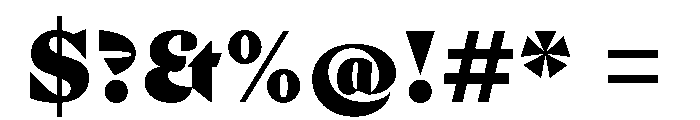 FLPrefere Heavy Font OTHER CHARS