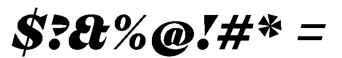 FLPrefere HeavyItalic Font OTHER CHARS