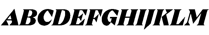 FLPrefere HeavyItalic Font UPPERCASE