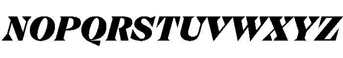 FLPrefere HeavyItalic Font UPPERCASE