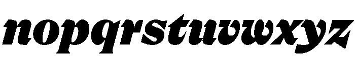 FLPrefere HeavyItalic Font LOWERCASE