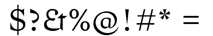 FLPrefere Light Font OTHER CHARS