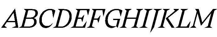FLPrefere LightItalic Font UPPERCASE