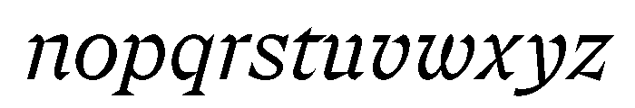 FLPrefere LightItalic Font LOWERCASE