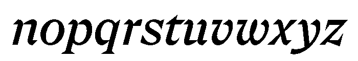 FLPrefere RegularItalic Font LOWERCASE