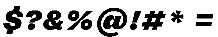 FLRare BlackItalic Instance Font OTHER CHARS