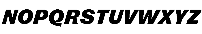 FLRare BlackItalic Instance Font UPPERCASE