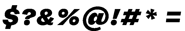 FLRare BlackItalic Font OTHER CHARS