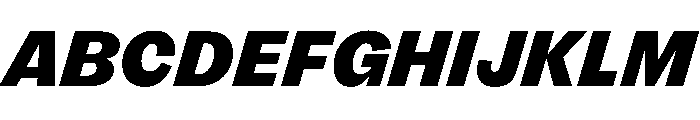 FLRare BlackItalic Font UPPERCASE