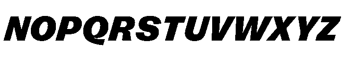 FLRare BlackItalic Font UPPERCASE