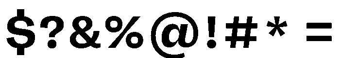FLRare Bold Font OTHER CHARS