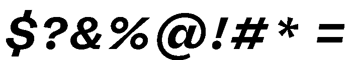 FLRare BoldItalic Font OTHER CHARS