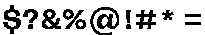 FLRare DisplayBold Instance Font OTHER CHARS