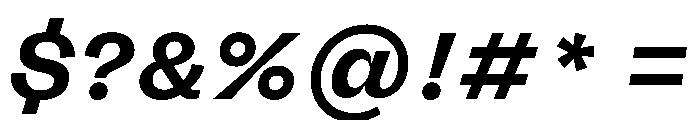 FLRare DisplayBoldItalic Instance Font OTHER CHARS