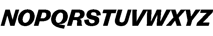 FLRare DisplayHeavyItalic Instance Font UPPERCASE