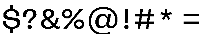 FLRare DisplayRegular Instance Font OTHER CHARS