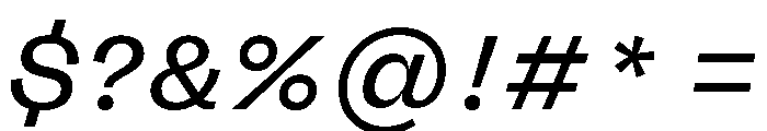 FLRare DisplayRegularItalic Instance Font OTHER CHARS