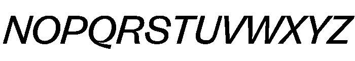 FLRare DisplayRegularItalic Instance Font UPPERCASE