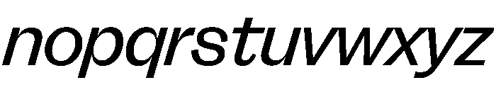 FLRare DisplayRegularItalic Instance Font LOWERCASE