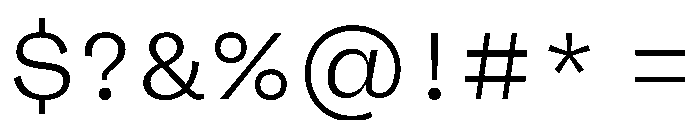 FLRare Fine Instance Font OTHER CHARS
