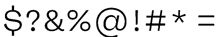 FLRare Fine Font OTHER CHARS