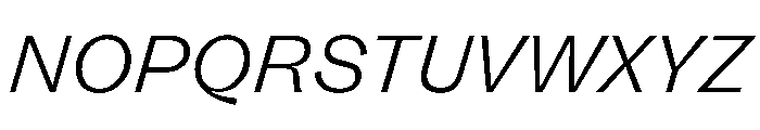 FLRare FineItalic Font UPPERCASE