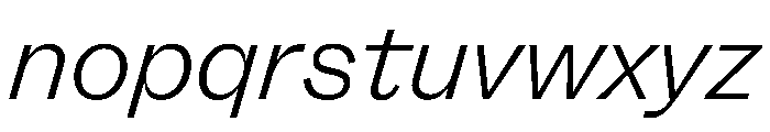 FLRare FineItalic Font LOWERCASE