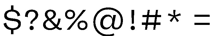 FLRare Light Instance Font OTHER CHARS