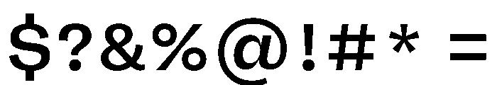 FLRare Medium Instance Font OTHER CHARS