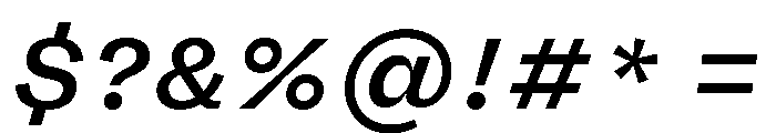 FLRare MediumItalic Font OTHER CHARS