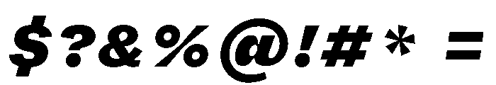 FLRare TextBlackItalic Instance Font OTHER CHARS